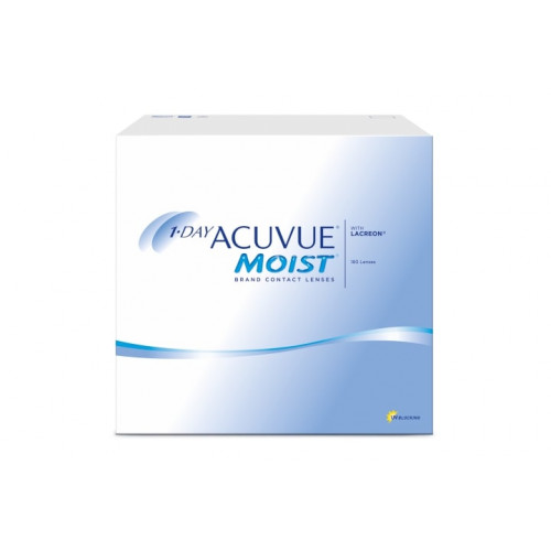 Мягкие контактные линзы ACUVUE MOIST with LACREON 180pk/14.2/8.5 - комфорт и ясность зрения