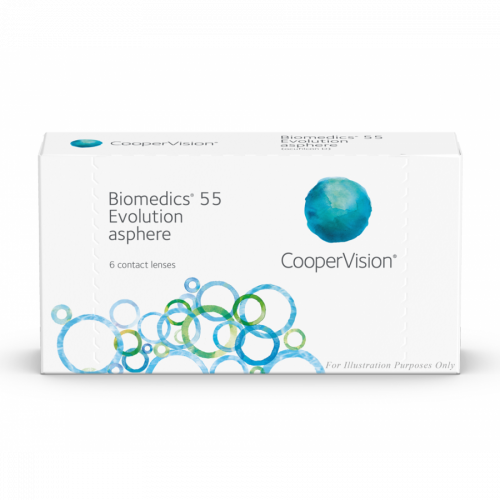 Мягкие контактные линзы Biomedics 55 Evolution 6pk - комфорт и ясность зрения