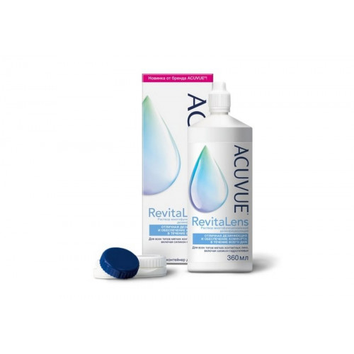 Многофункциональный раствор J&J Acuvue Revitalens 360мл для контактных линз