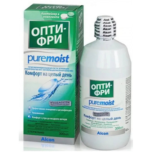 Многофункциональный раствор Опти-Фри Pure Moist 300мл от ALCON