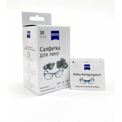Влажные салфетки ZEISS 30шт/уп в Чите: идеальная чистота оптики